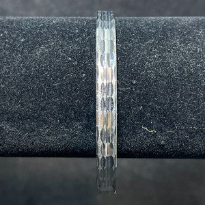 Vintage Silver Tone Hinged Bracelet (4002)